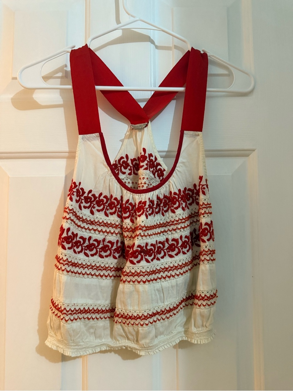 Urban Outfitters Ecote Cara Cami Embroidered Boho Tank Top Size S